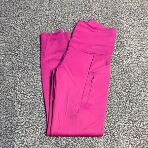 Nike Fuchsia Leggings with Zipper Pocket